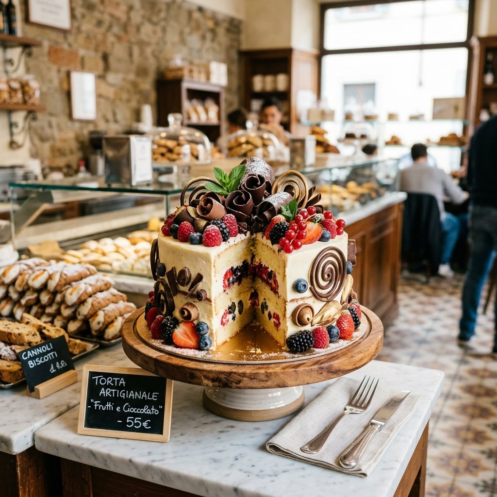 Torte e dolci artigianali vicino Scalea torre medievale